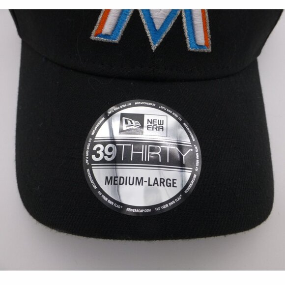 Miami Marlins Men’s New Era 39Thirty Flex Fit Hat - Picture 7 of 15
